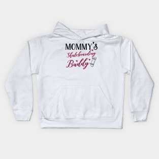 Skateboarding Mom and Baby Matching T-shirts Gift Kids Hoodie